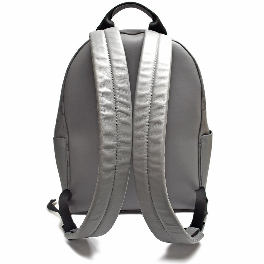 Louis Vuitton Backpack Monogram Gray Leather Calf… - image 4
